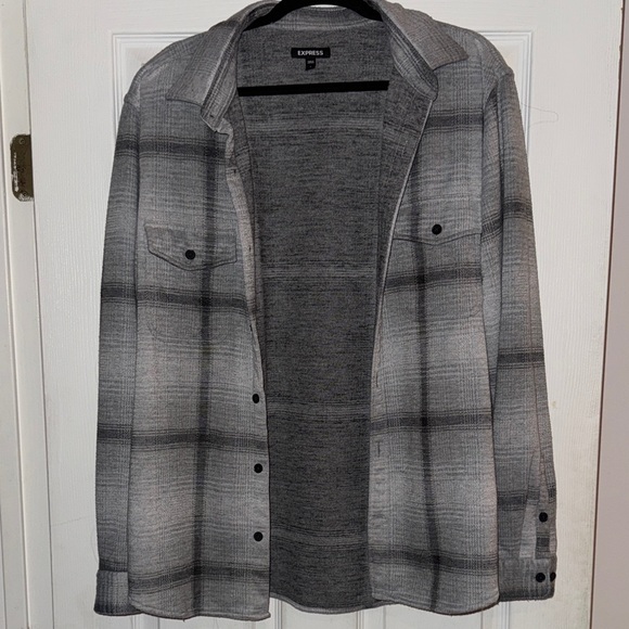 Express Other - Express Men's Checkered Fleece Button Down